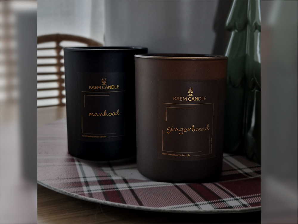 Etykiety z nadrukiem na świecach