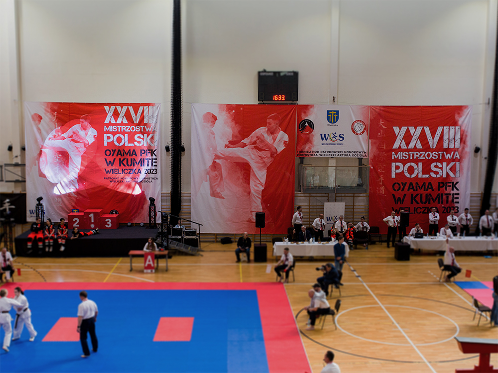 Banery i plakaty imprezy sportowej